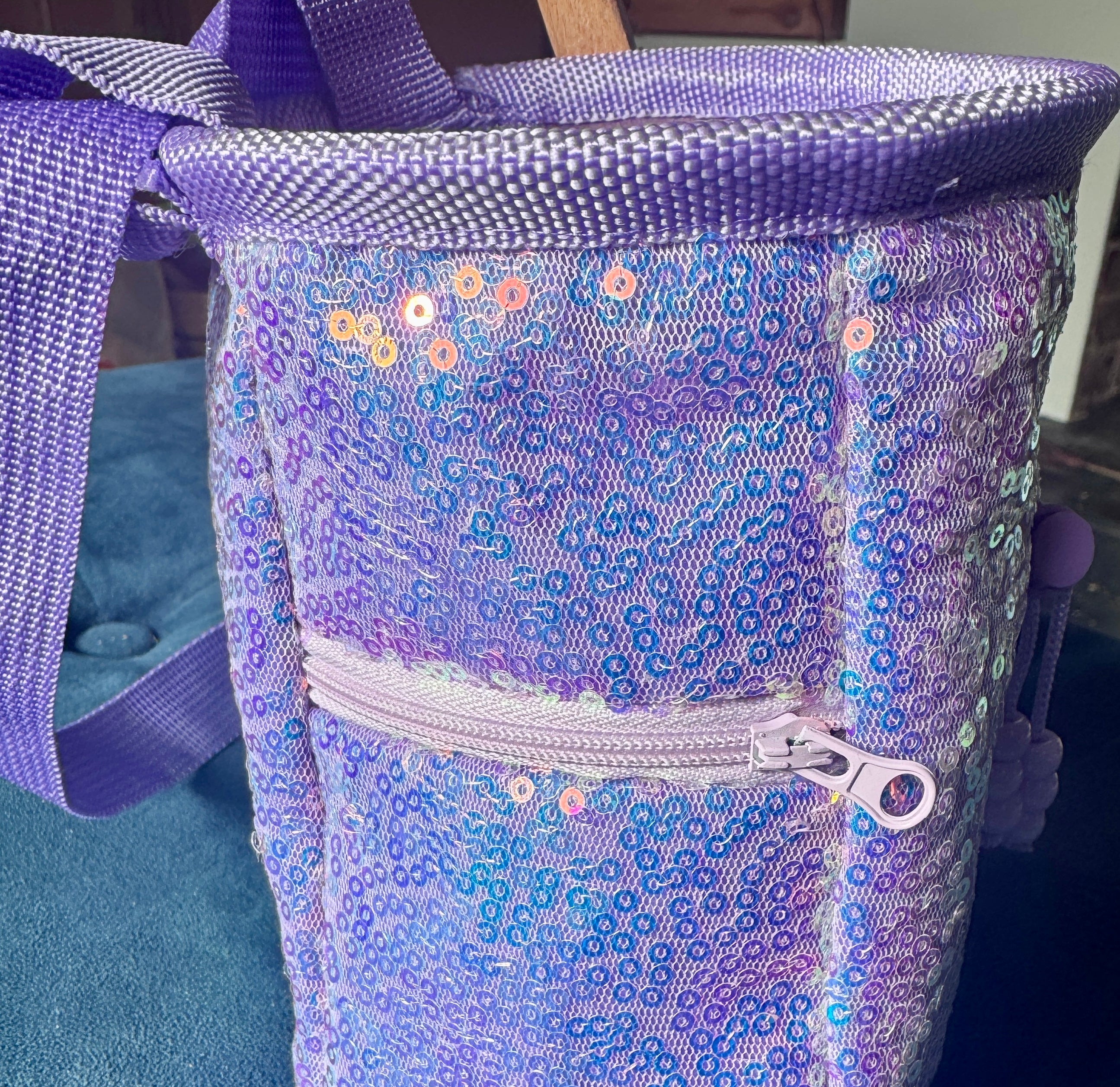 Amethyst Sequin Chalk Bag