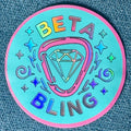 Beta Bling Logo Holographic Sticker