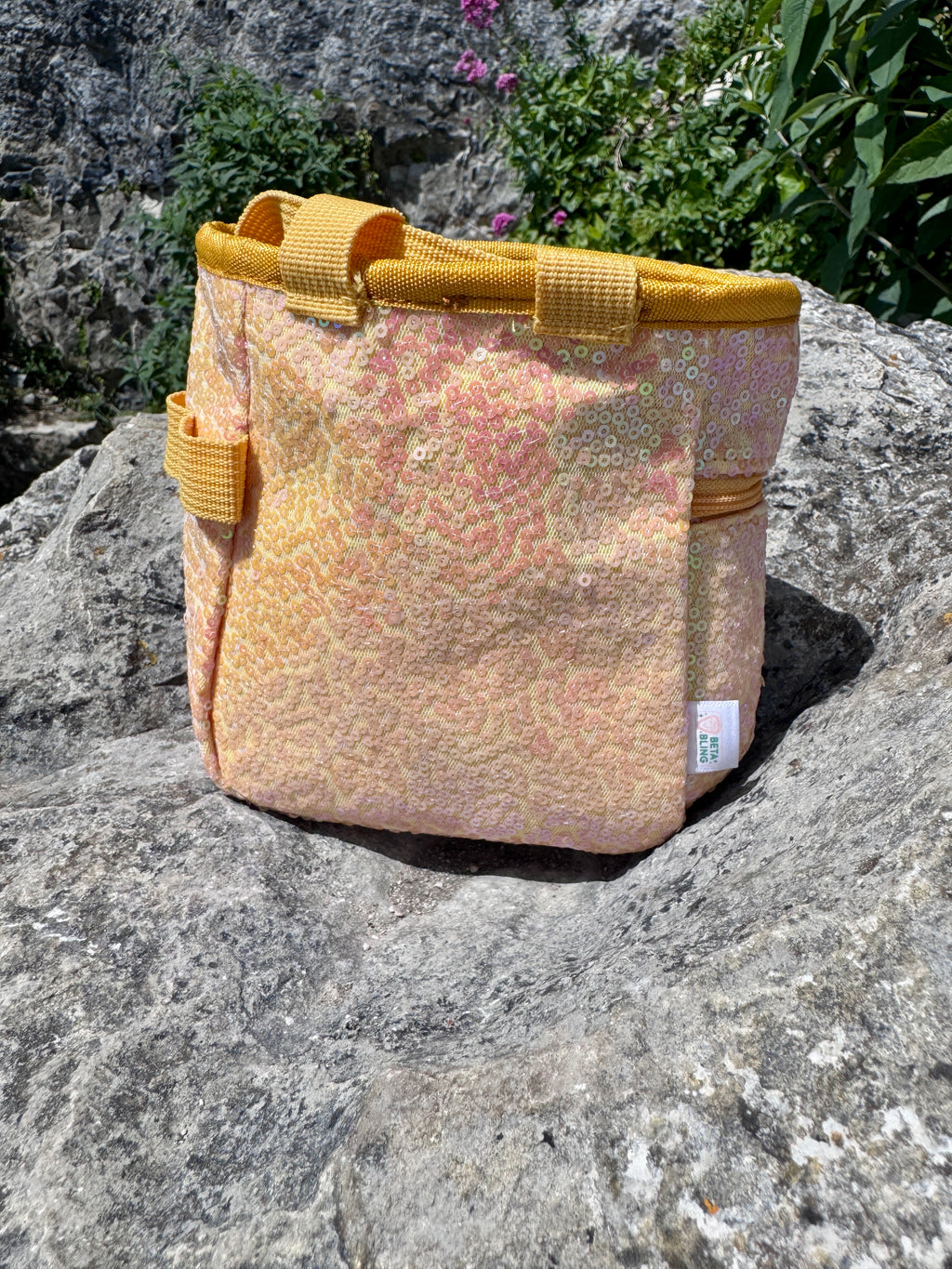 Sequin Chalk Bag in Buttercup