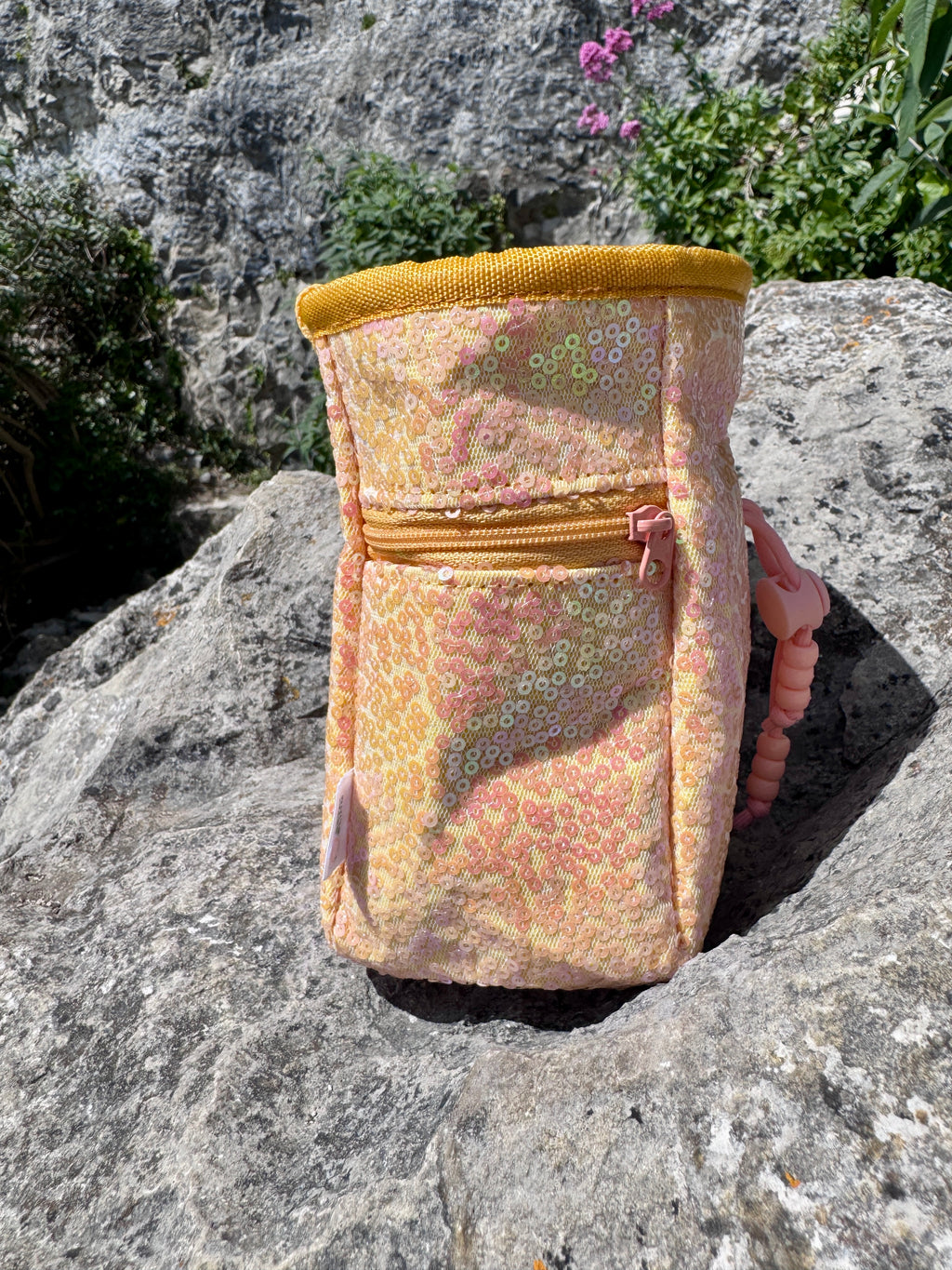 Sequin Chalk Bag in Buttercup
