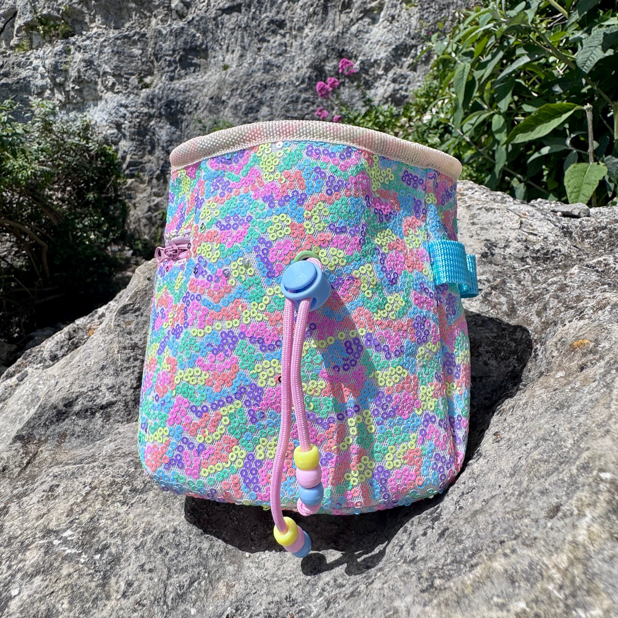 Sequin Chalk Bag in Flower Meadow