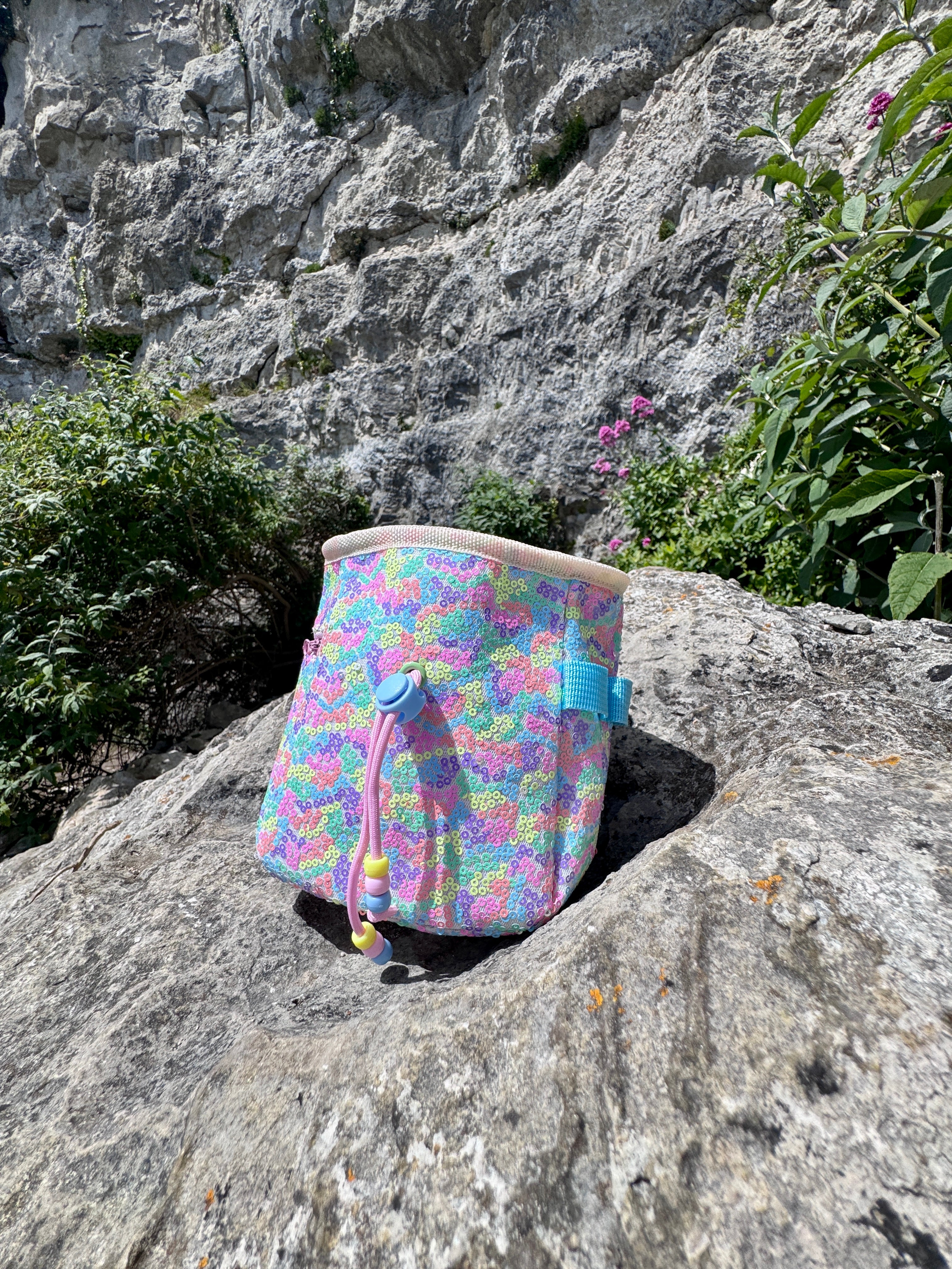 Sequin Chalk Bag in Flower Meadow