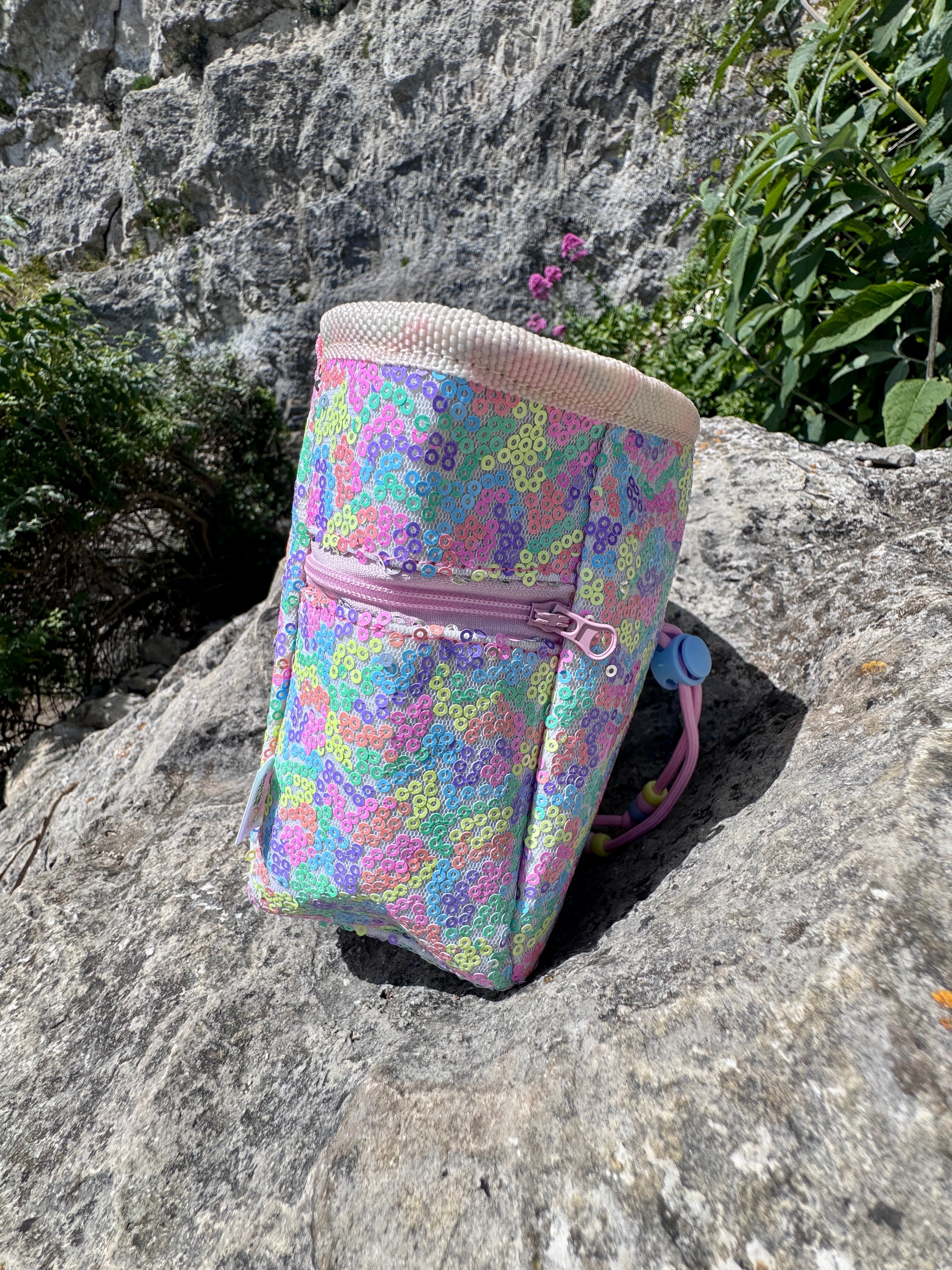 Sequin Chalk Bag in Flower Meadow