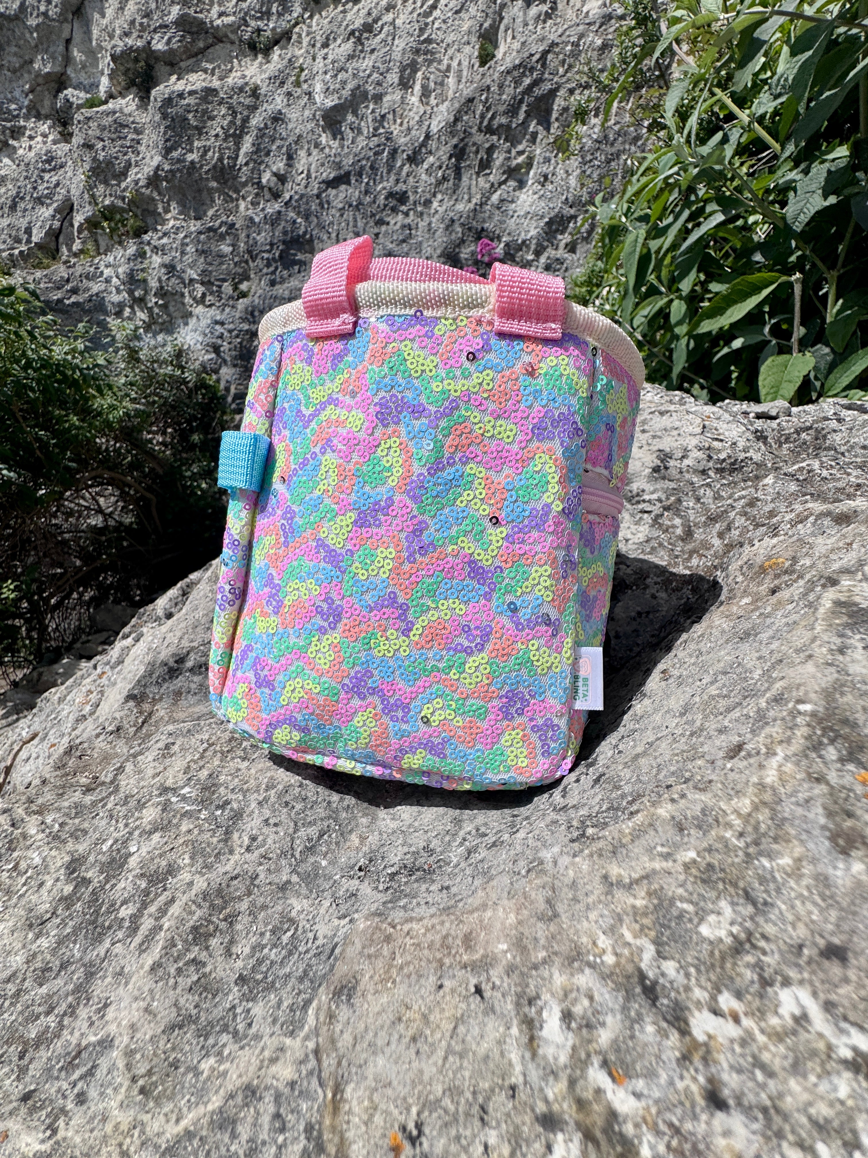 Sequin Chalk Bag in Flower Meadow