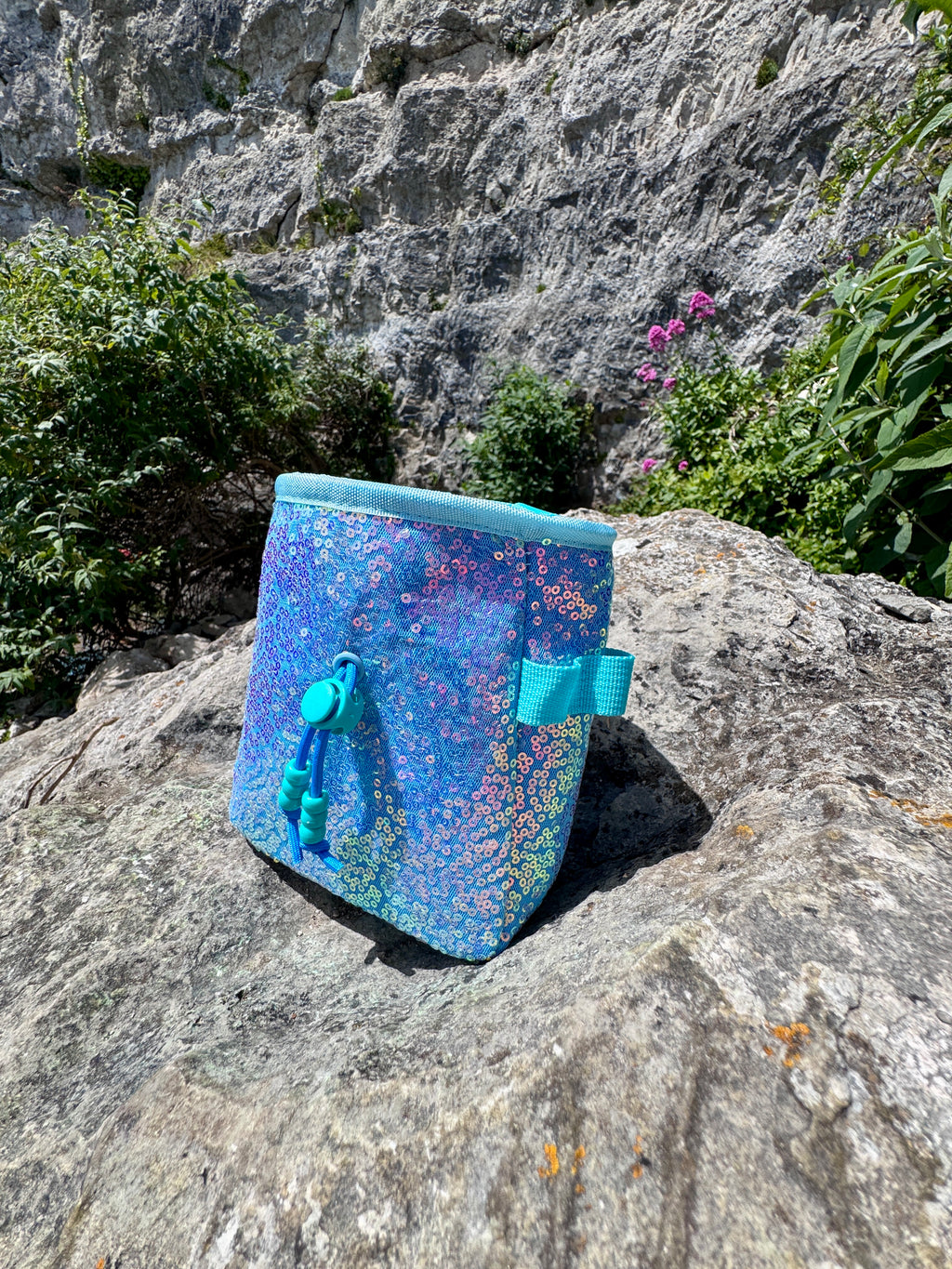 Sequin Chalk Bag in Hydrangea