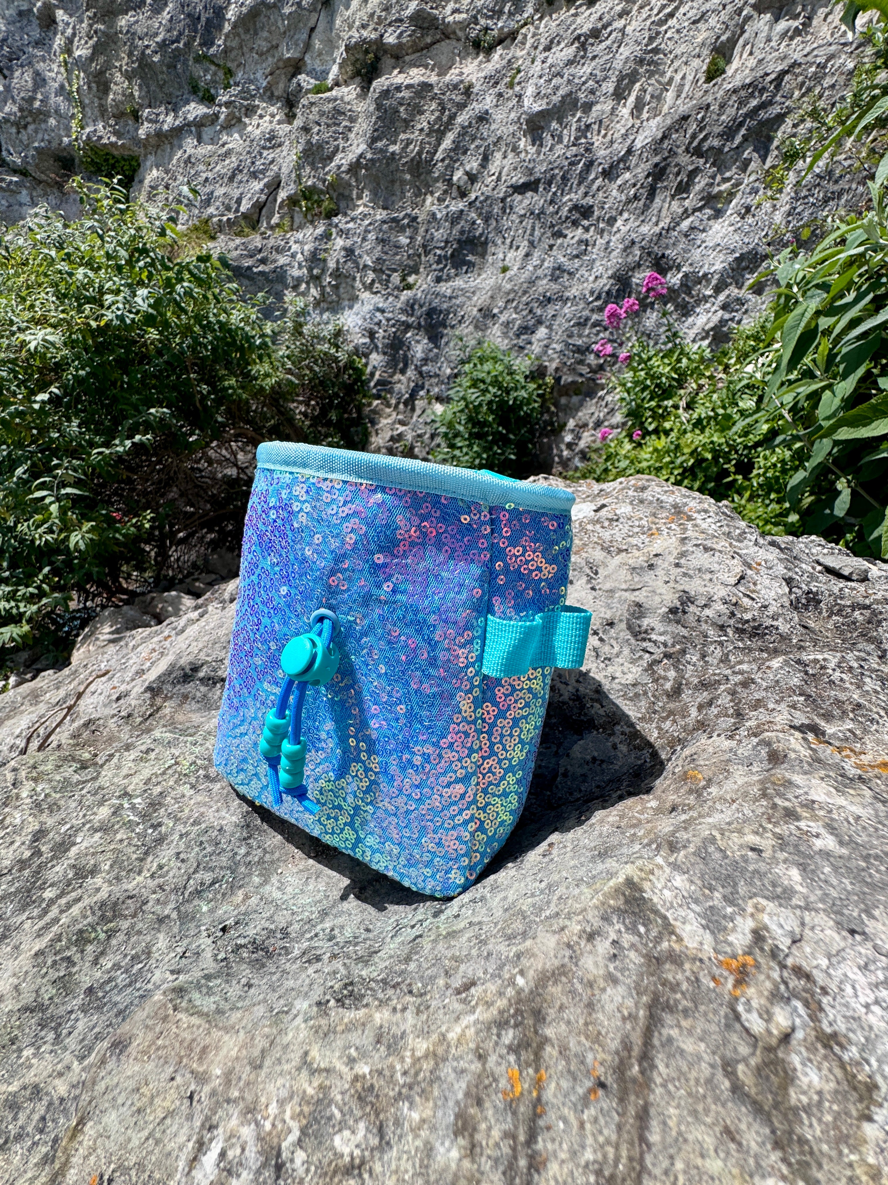 Sequin Chalk Bag in Hydrangea