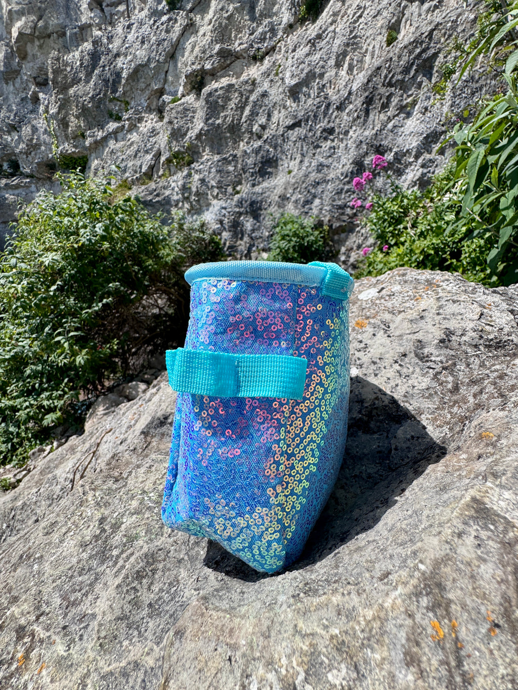 Sequin Chalk Bag in Hydrangea