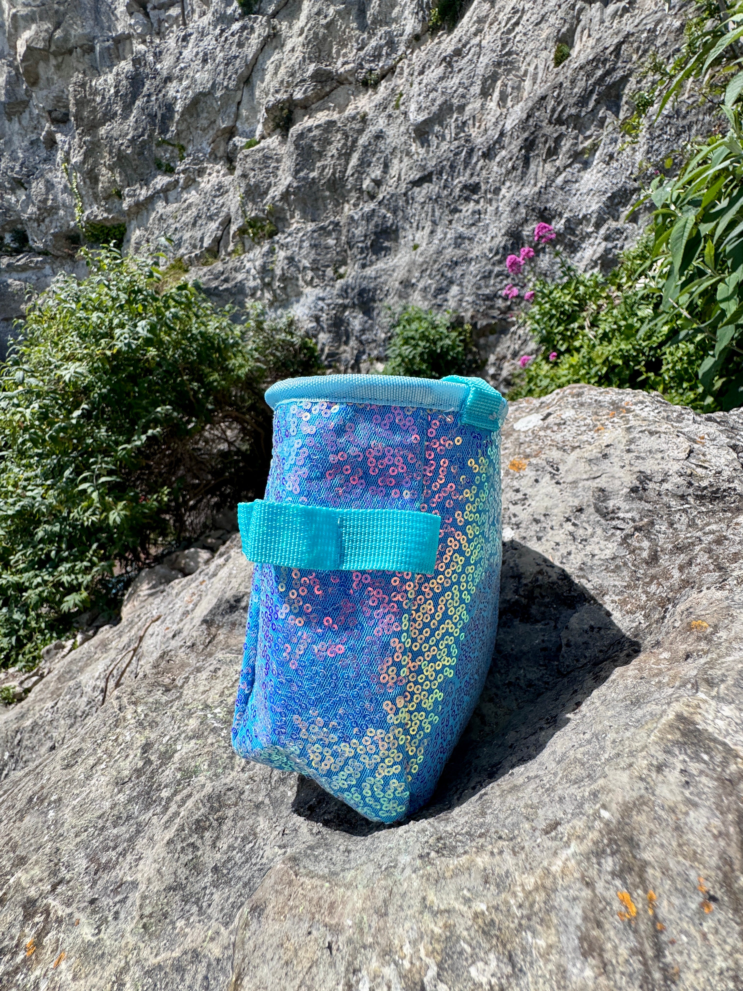 Sequin Chalk Bag in Hydrangea