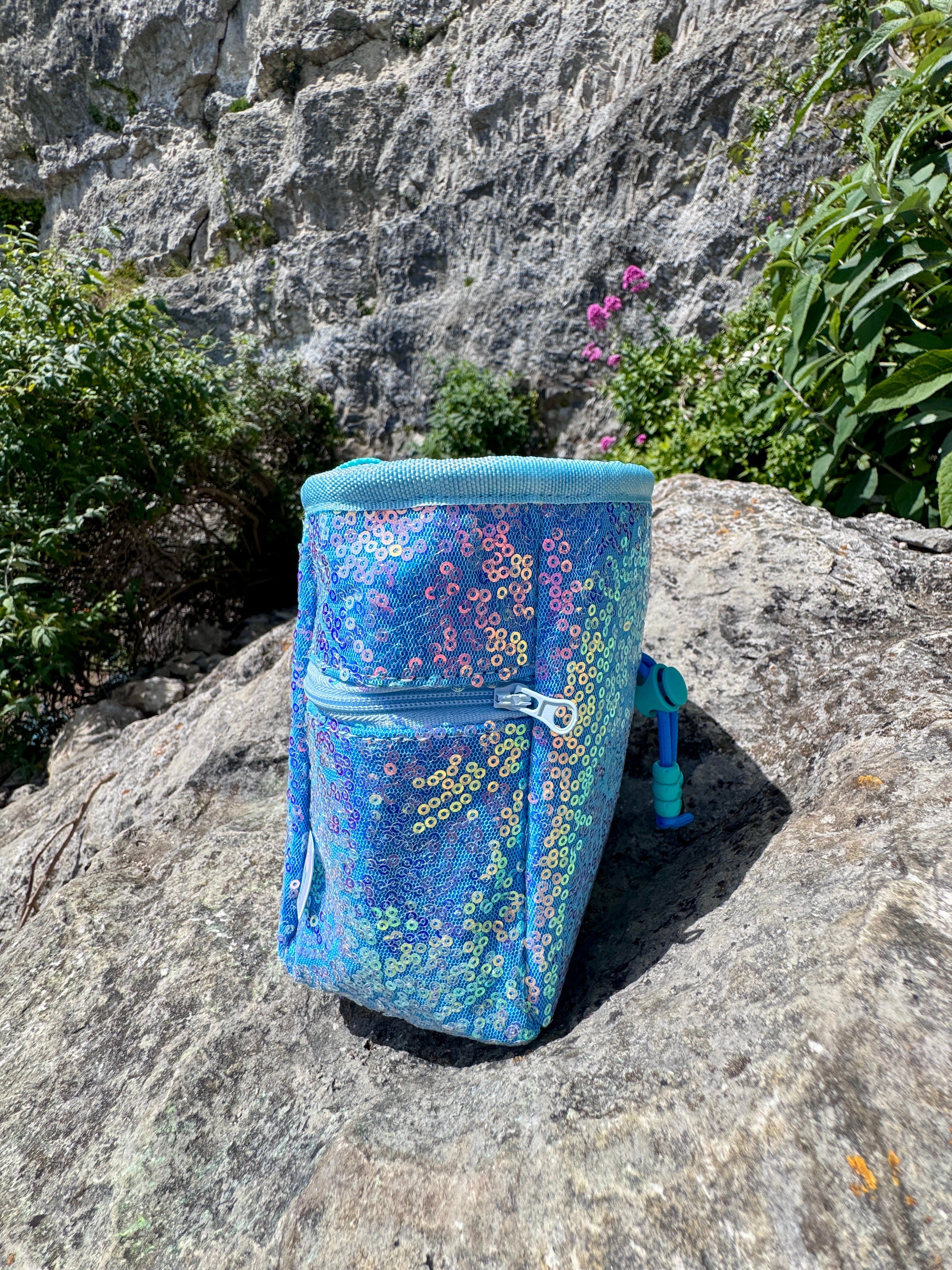 Sequin Chalk Bag in Hydrangea