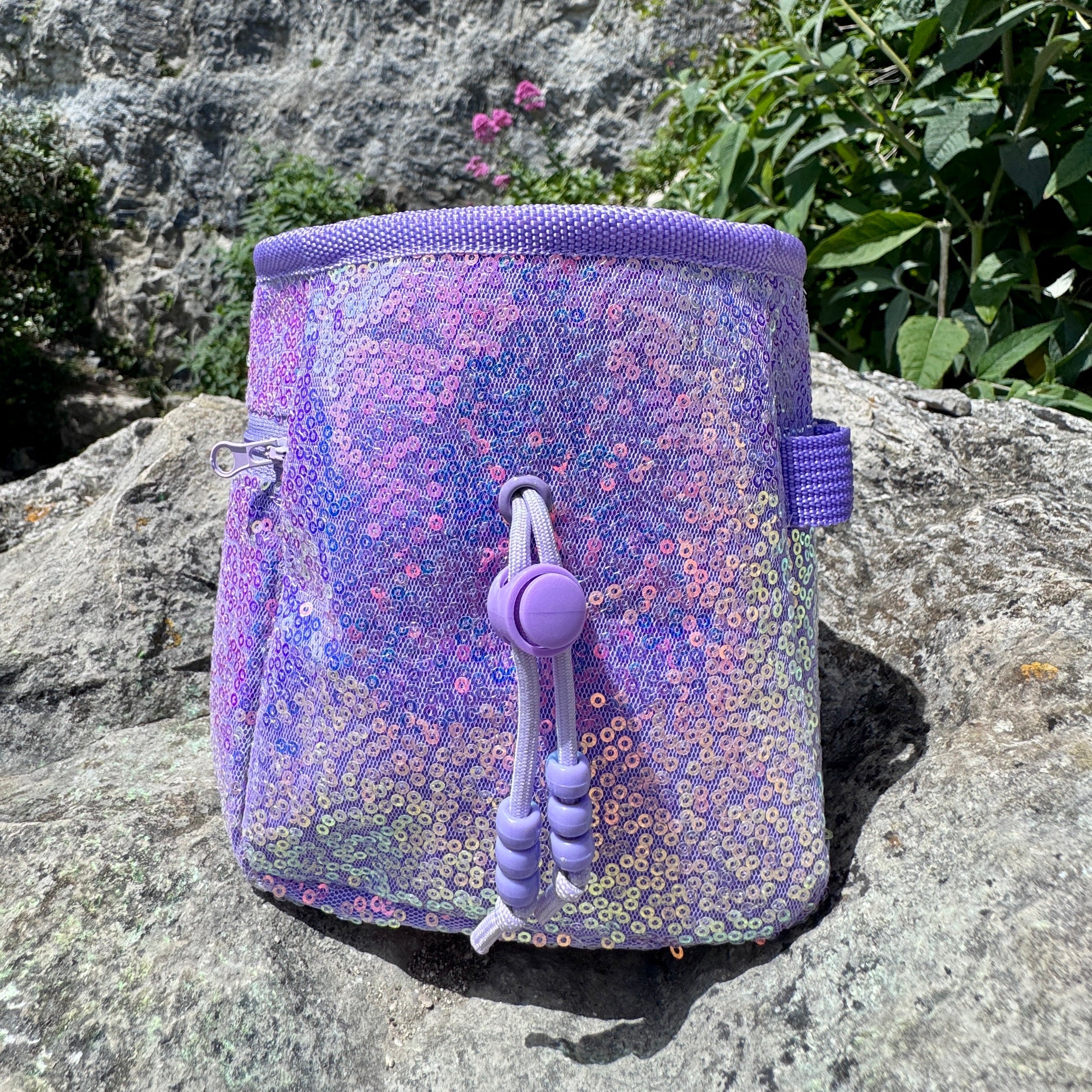 Sequin Chalk Bag in Lavender