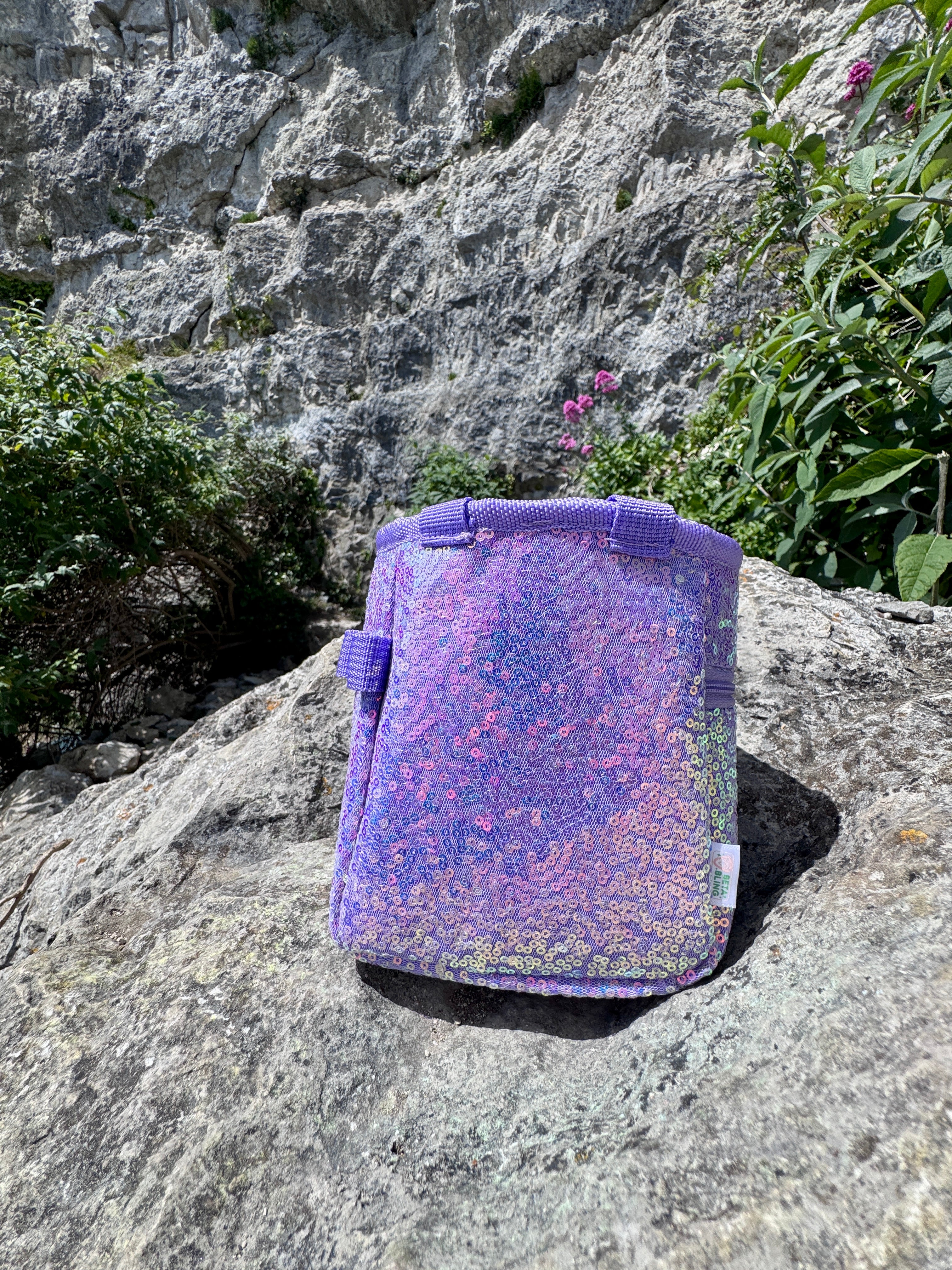 Sequin Chalk Bag in Lavender